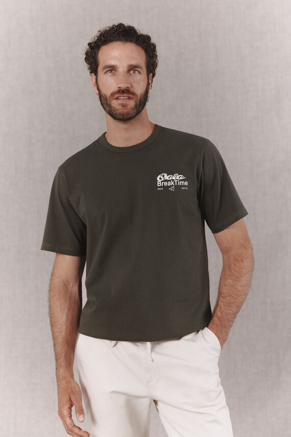 Camiseta gráfica lavada