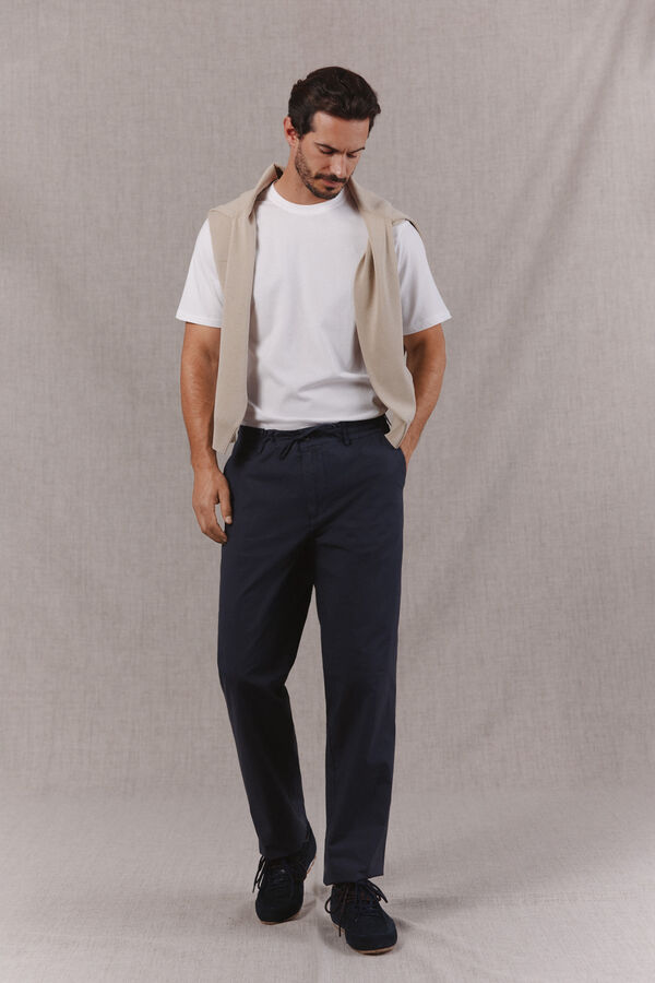 OOTO Camiseta b&aacute;sica lavada con bordado avi&oacute;n Blanco