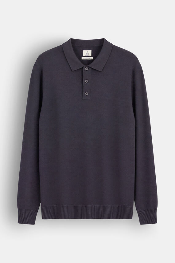 Jersey algodón cuello polo