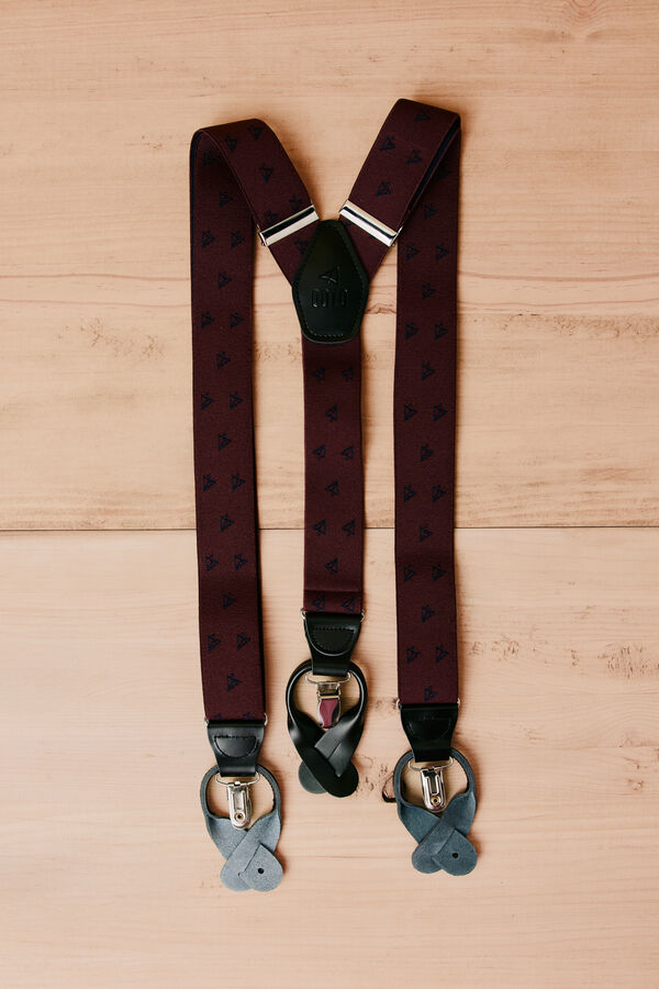 OOTO Logo elastic strap Maroon