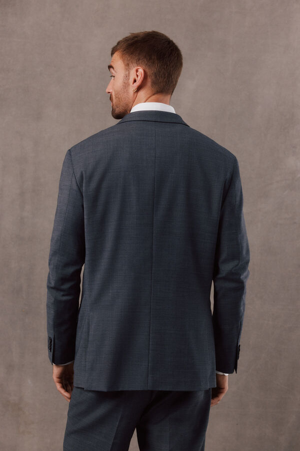 OOTO Blazer de fato em sarja cinzento Cinzento
