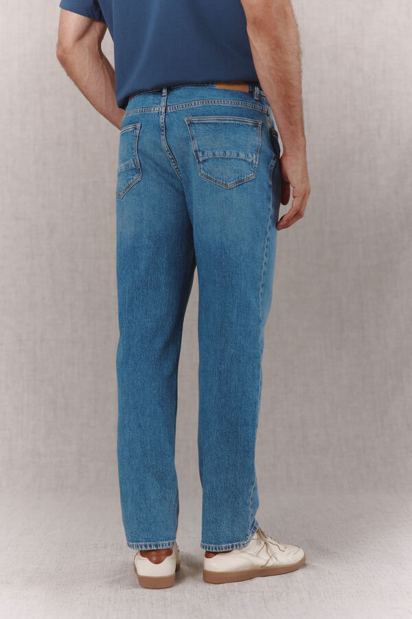 OOTO Cal&ccedil;as jeans straight fit Azul