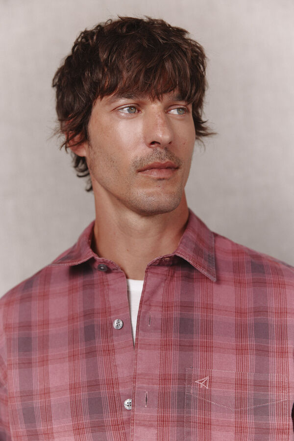 OOTO Plaid long sleeve shirt Maroon