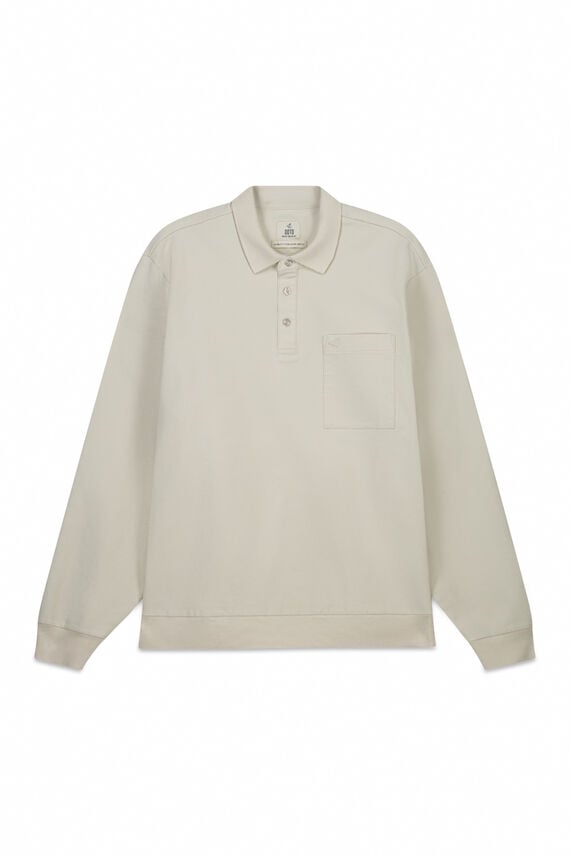 Sudadera cuello polo