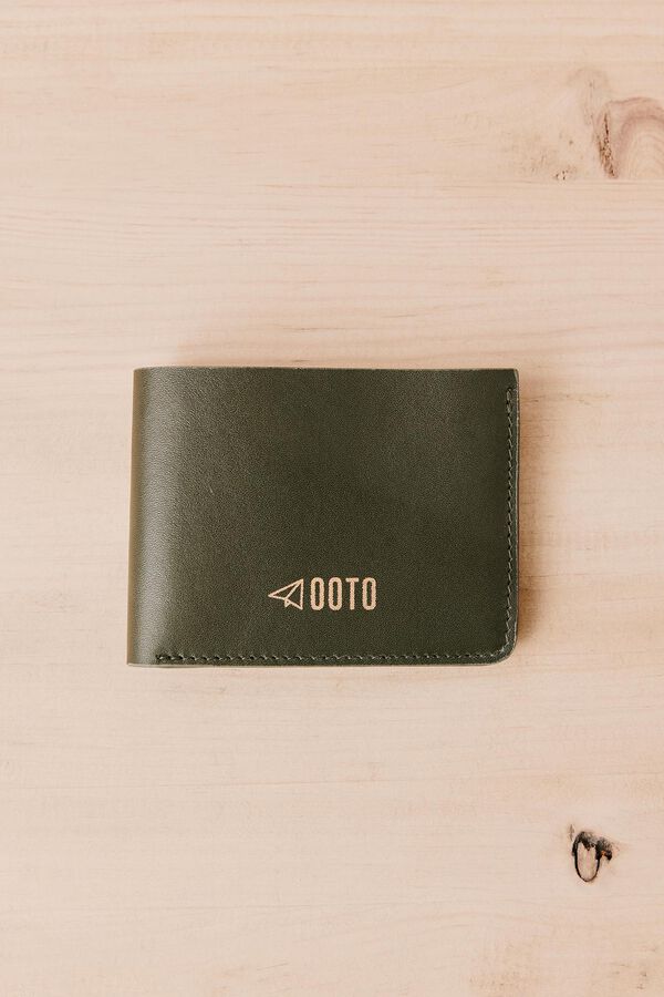 OOTO Leather wallet Kaki