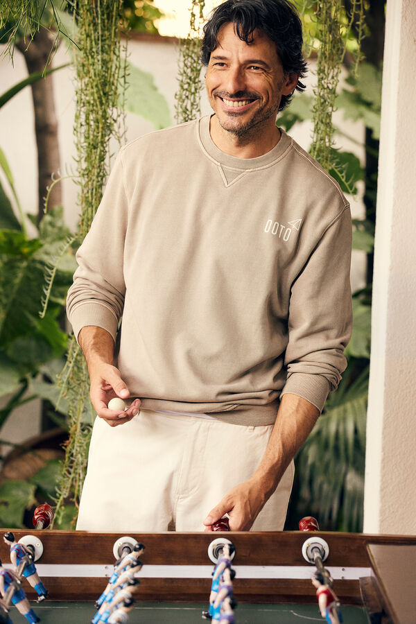OOTO Basic sweatshirt Beige