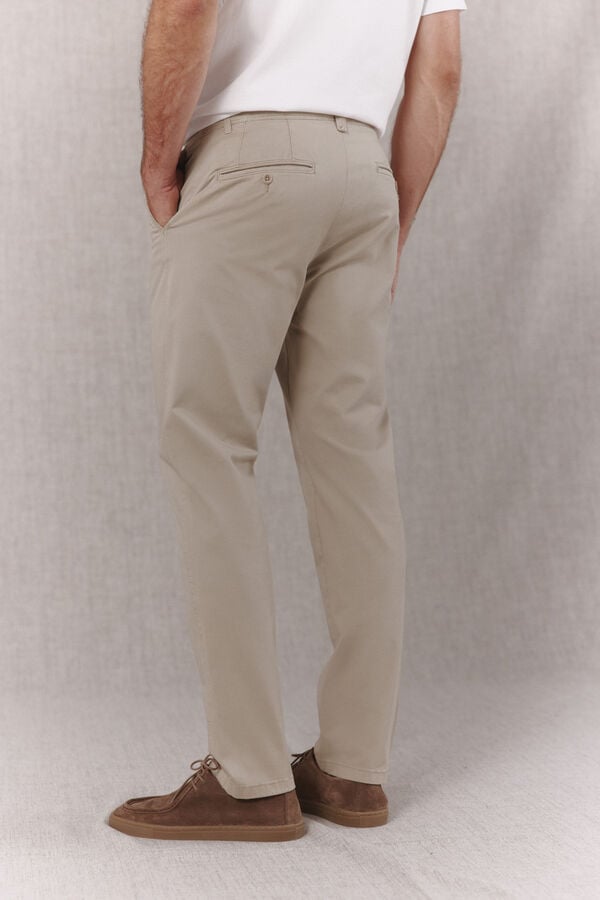 OOTO Basic slim chinos Beige