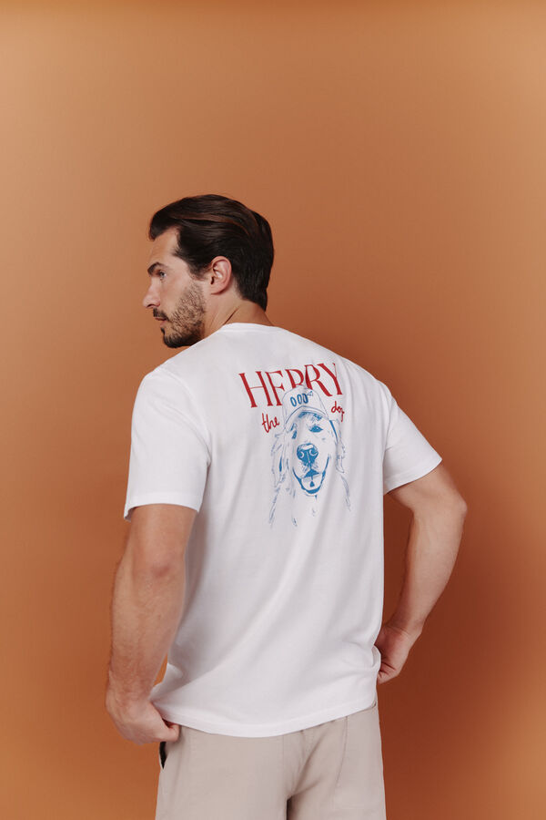 OOTO T-shirt gr&aacute;fica Branco