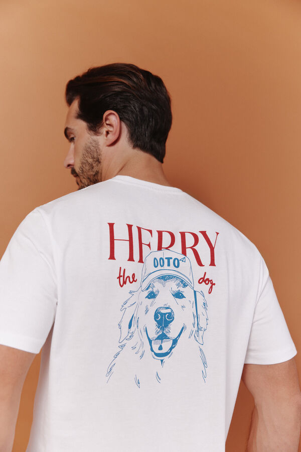 OOTO T-shirt gr&aacute;fica Branco