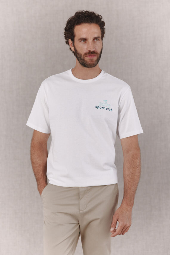 Camiseta gráfica lavada