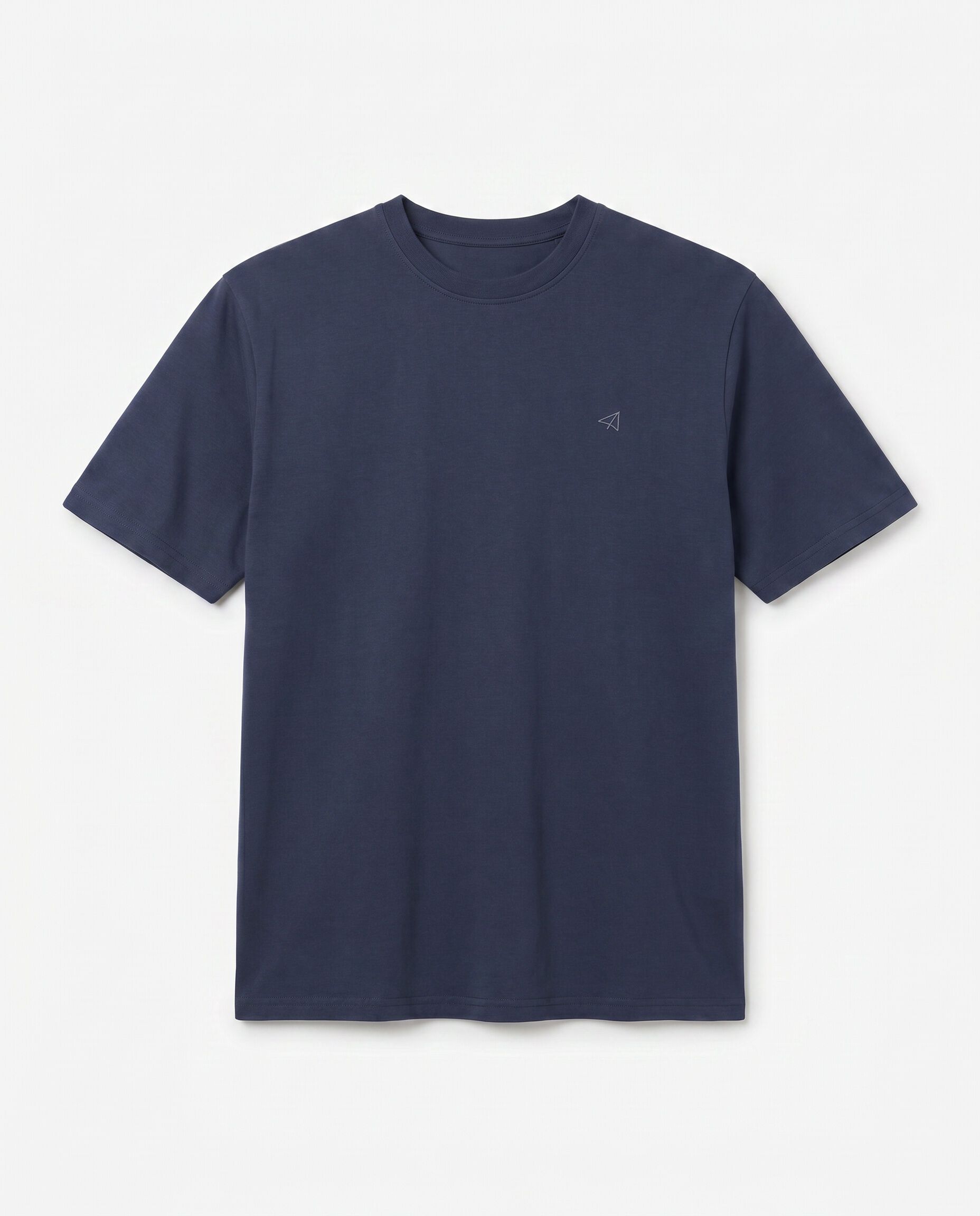 OOTO T-shirt b&aacute;sica lavagem desbotada com bordado avi&atilde;o