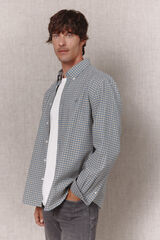 OOTO Plaid twill shirt Beige