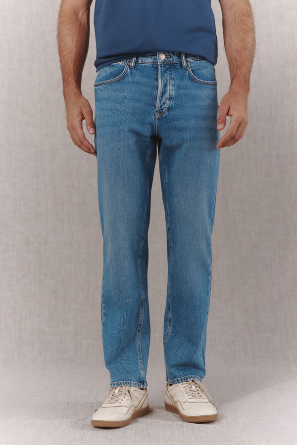 OOTO Cal&ccedil;as jeans straight fit Azul