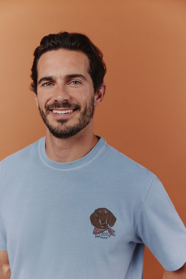 OOTO T-shirt gr&aacute;fica Azul