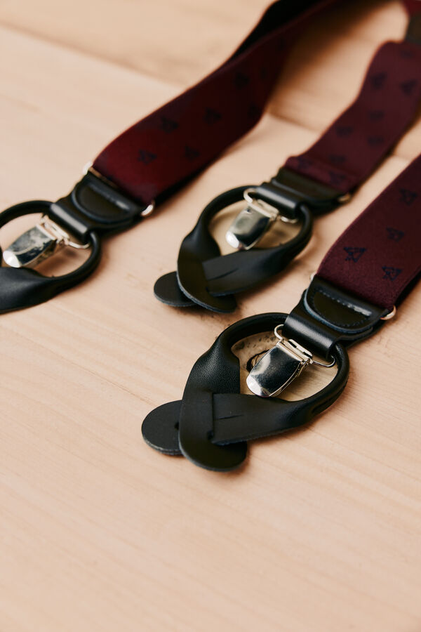 OOTO Logo elastic strap Maroon
