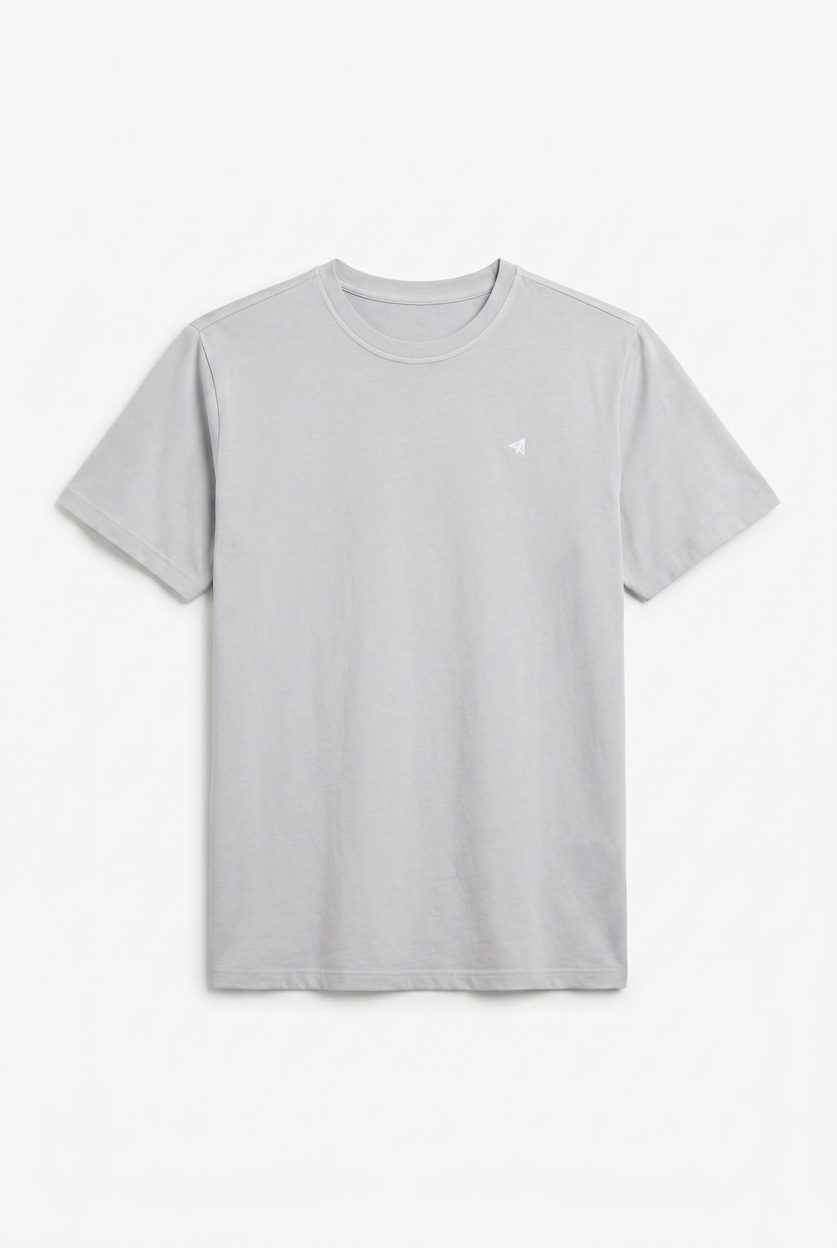 OOTO T-shirt b&aacute;sica lavagem desbotada com bordado avi&atilde;o