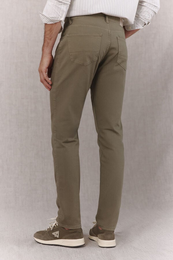 OOTO Cal&ccedil;as jeans 5 bolsos slim fit Verde