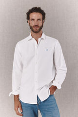 OOTO Plain long sleeve oxford shirt White