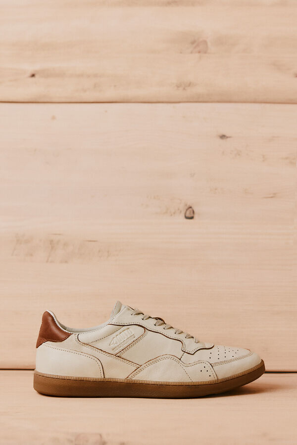 OOTO Zapatilla piel Blanco