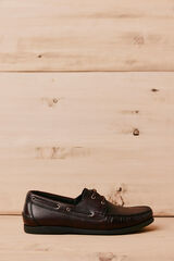 OOTO Zapato n&aacute;utico piel Marr&oacute;n oscuro