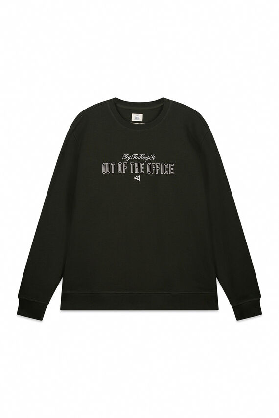 Sudadera cuello caja