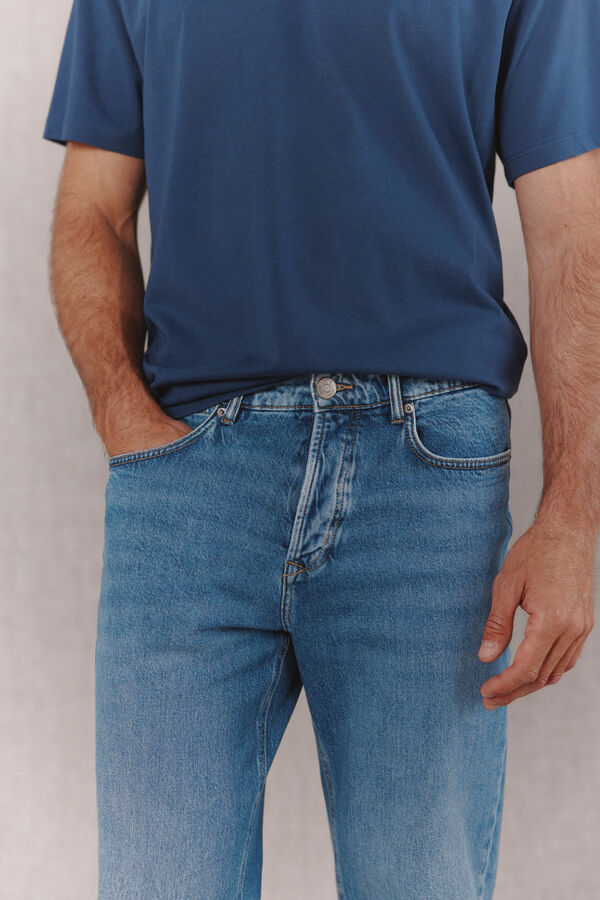 OOTO Cal&ccedil;as jeans straight fit Azul