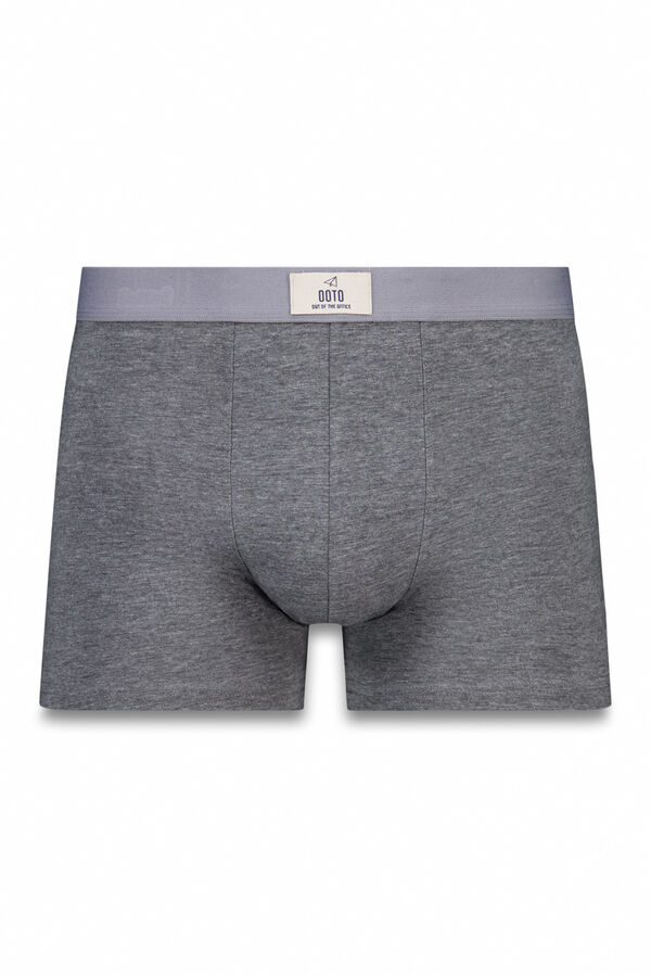 OOTO Boxer em malha lisa Cinzento