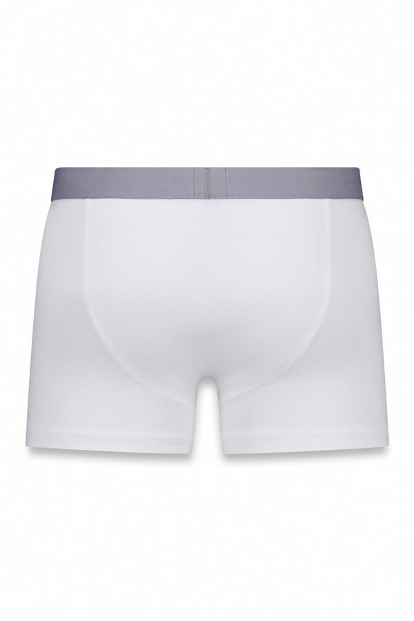 OOTO Boxer em malha lisa Branco
