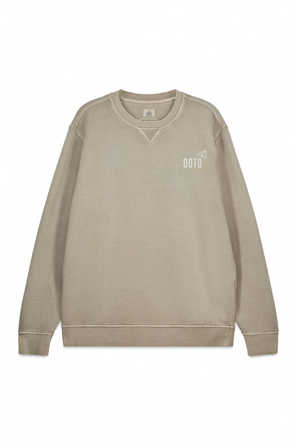 OOTO Sweatshirt b&aacute;sica Tostado