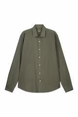 OOTO Camisa lisa fluida de manga comprida Verde