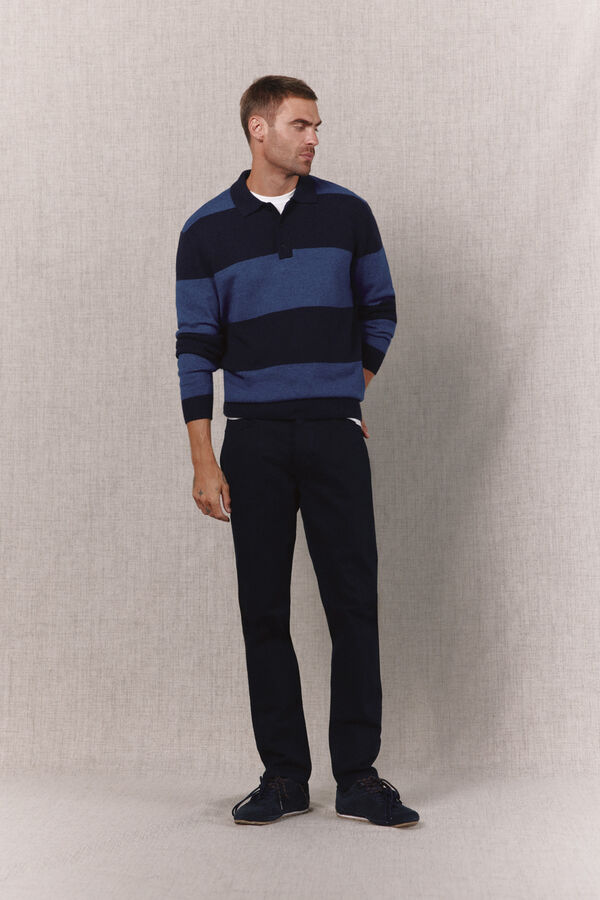 OOTO 5-pocket slim fit jeans Navy