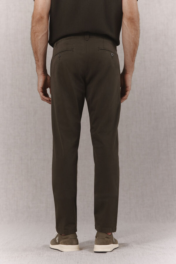OOTO Basic slim chinos Kaki