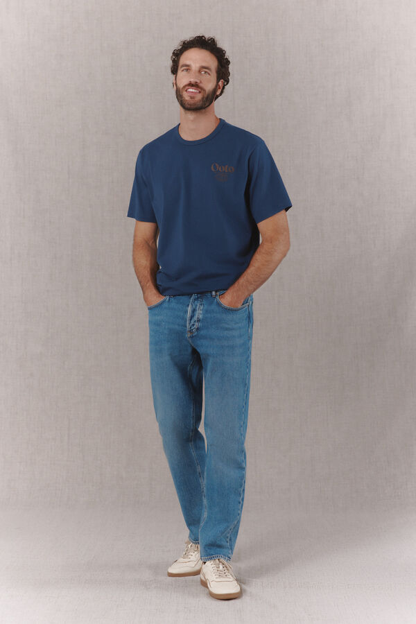 OOTO Cal&ccedil;as jeans straight fit Azul