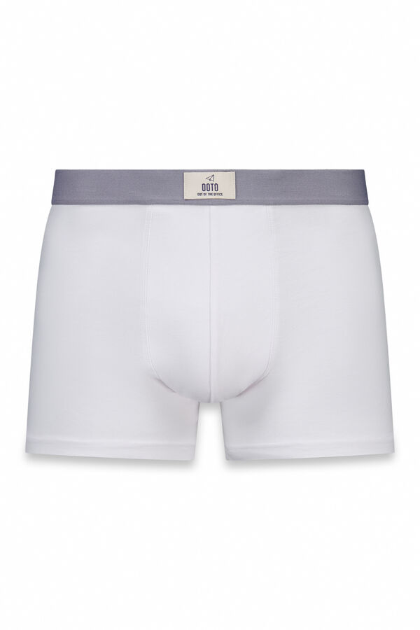 OOTO Boxer em malha lisa Branco