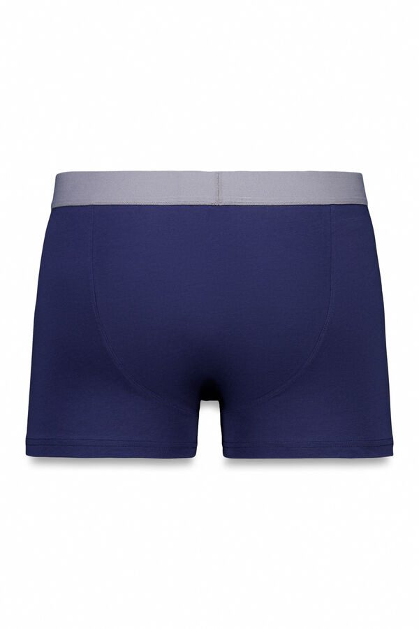 OOTO Boxer em malha lisa Azul