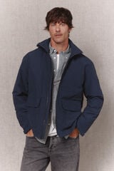 OOTO Casaco t&eacute;cnico com bolsos Azul