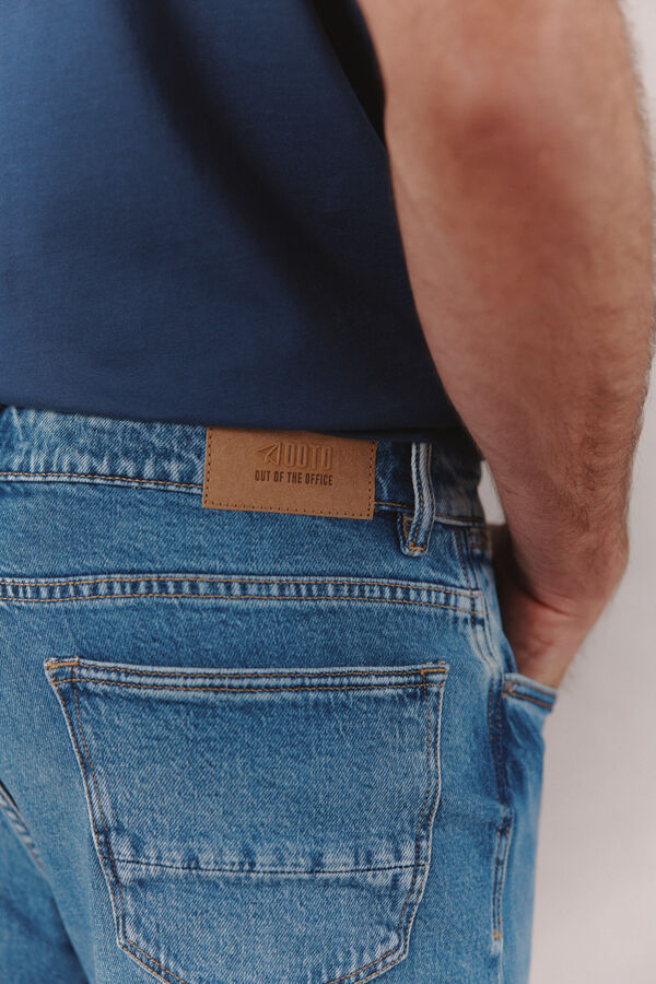 OOTO Cal&ccedil;as jeans straight fit Azul