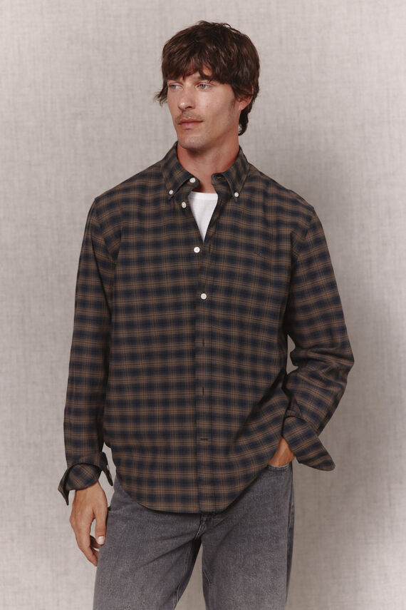 Camisa twill de cuadros