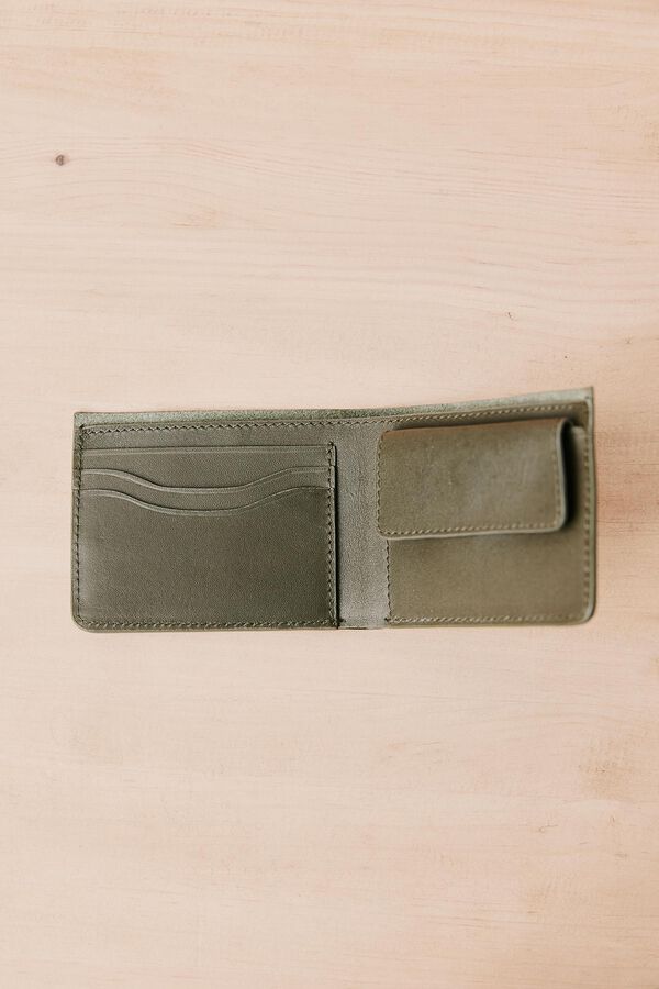 OOTO Leather wallet Kaki