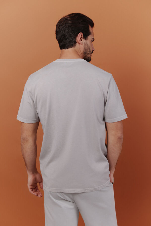 OOTO T-shirt gr&aacute;fica Cinzento