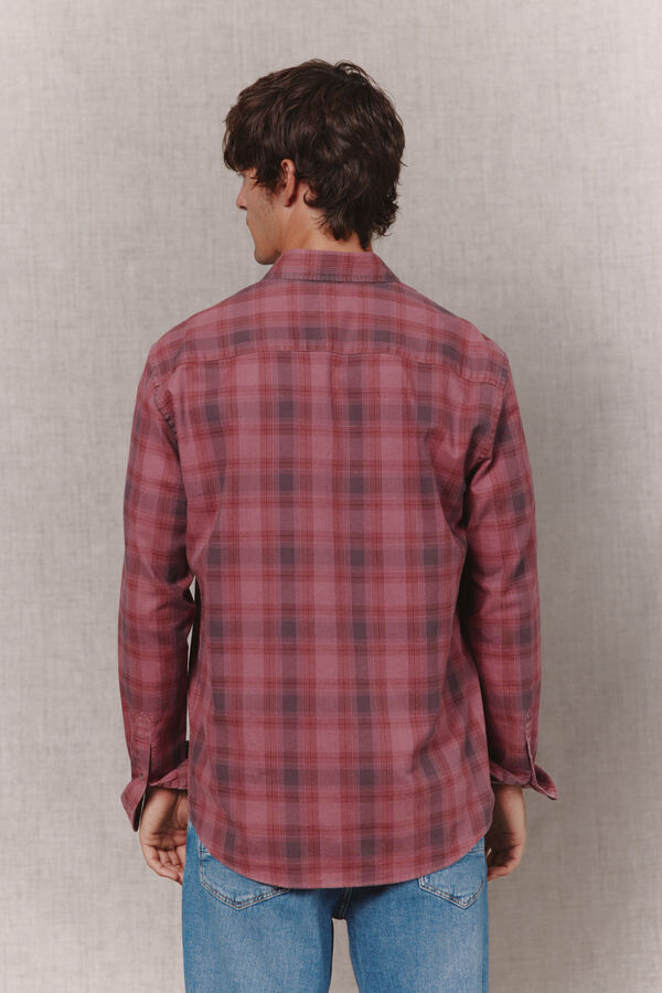 OOTO Plaid long sleeve shirt Maroon