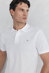 Pedro del Hierro Polo básico regular em piqué Branco