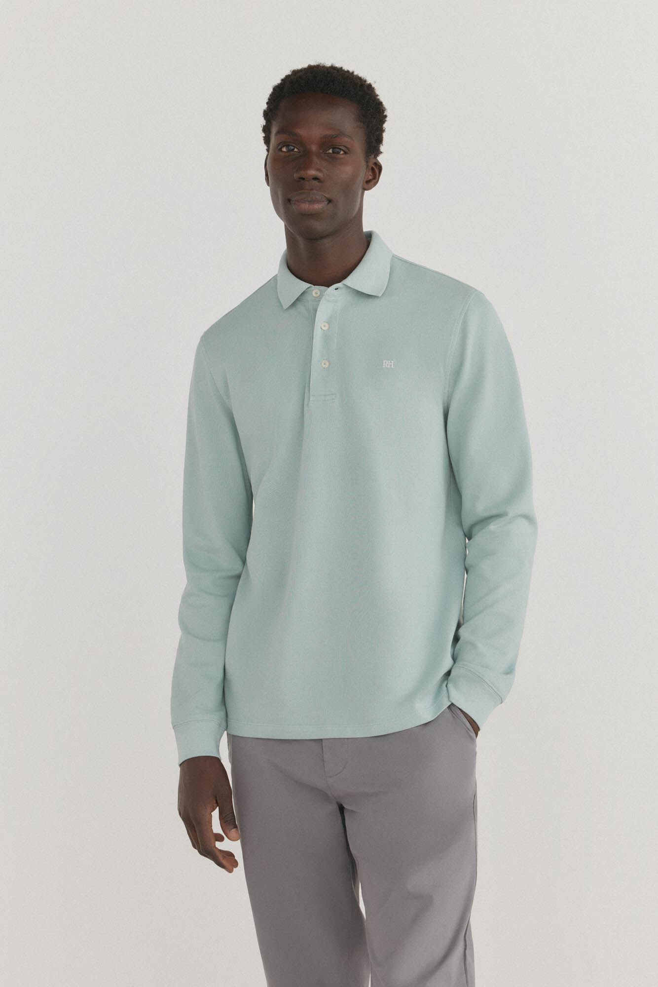 Pedro del Hierro Polo b&aacute;sico de manga comprida