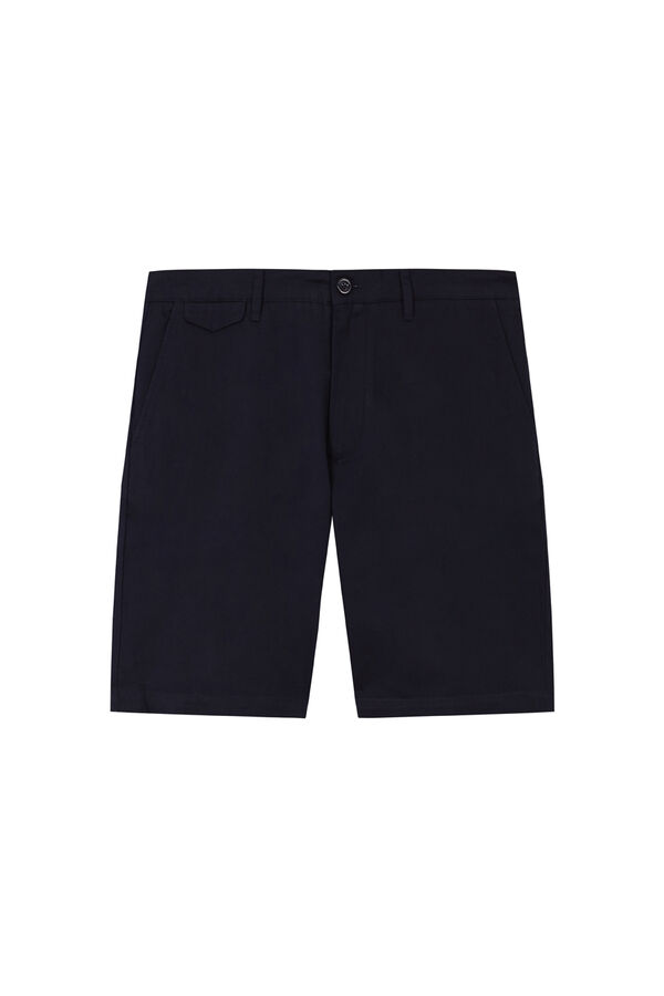 Pedro del Hierro Linen cotton Bermuda shorts Blue