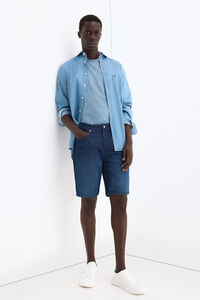 Pedro del Hierro Denim regular Bermuda shorts