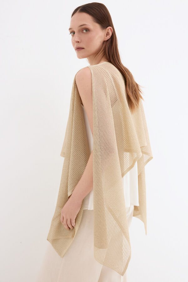 Pedro del Hierro Capa lentejuelas Crudo