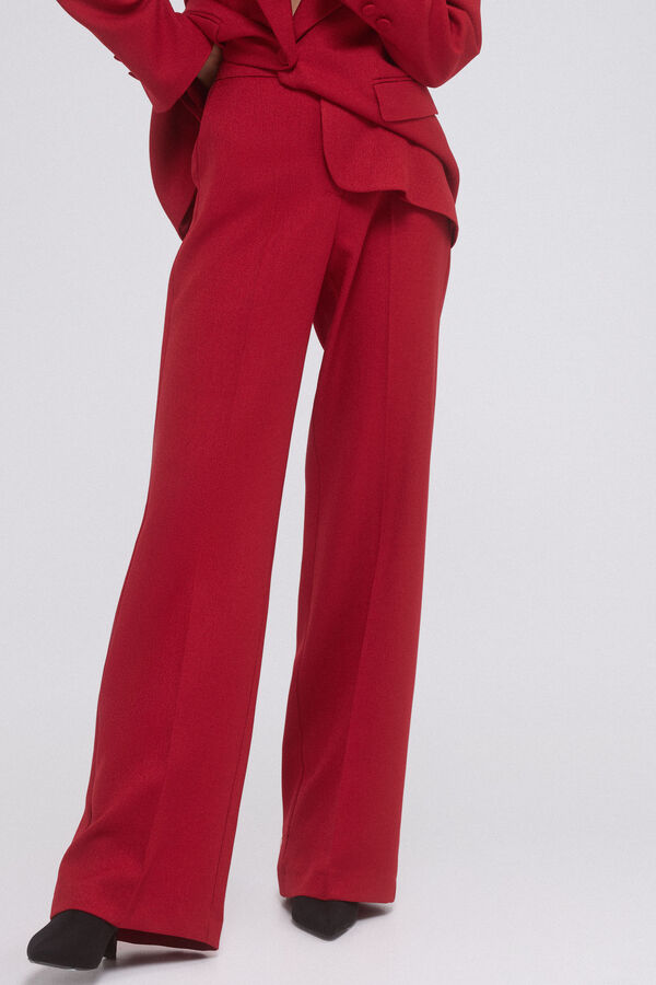 Pedro del Hierro Pantalón traje Rojo