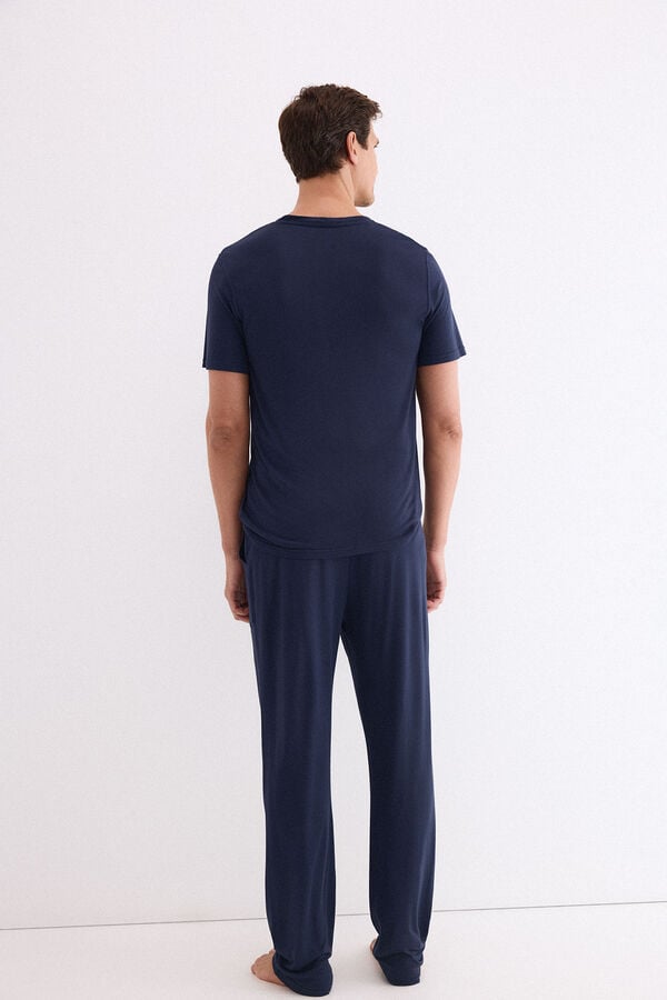Pedro del Hierro Jersey-knit pyjamas set Blue