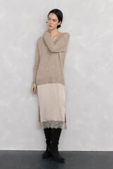 Pedro del Hierro Lingerie jersey-knit dress Beige