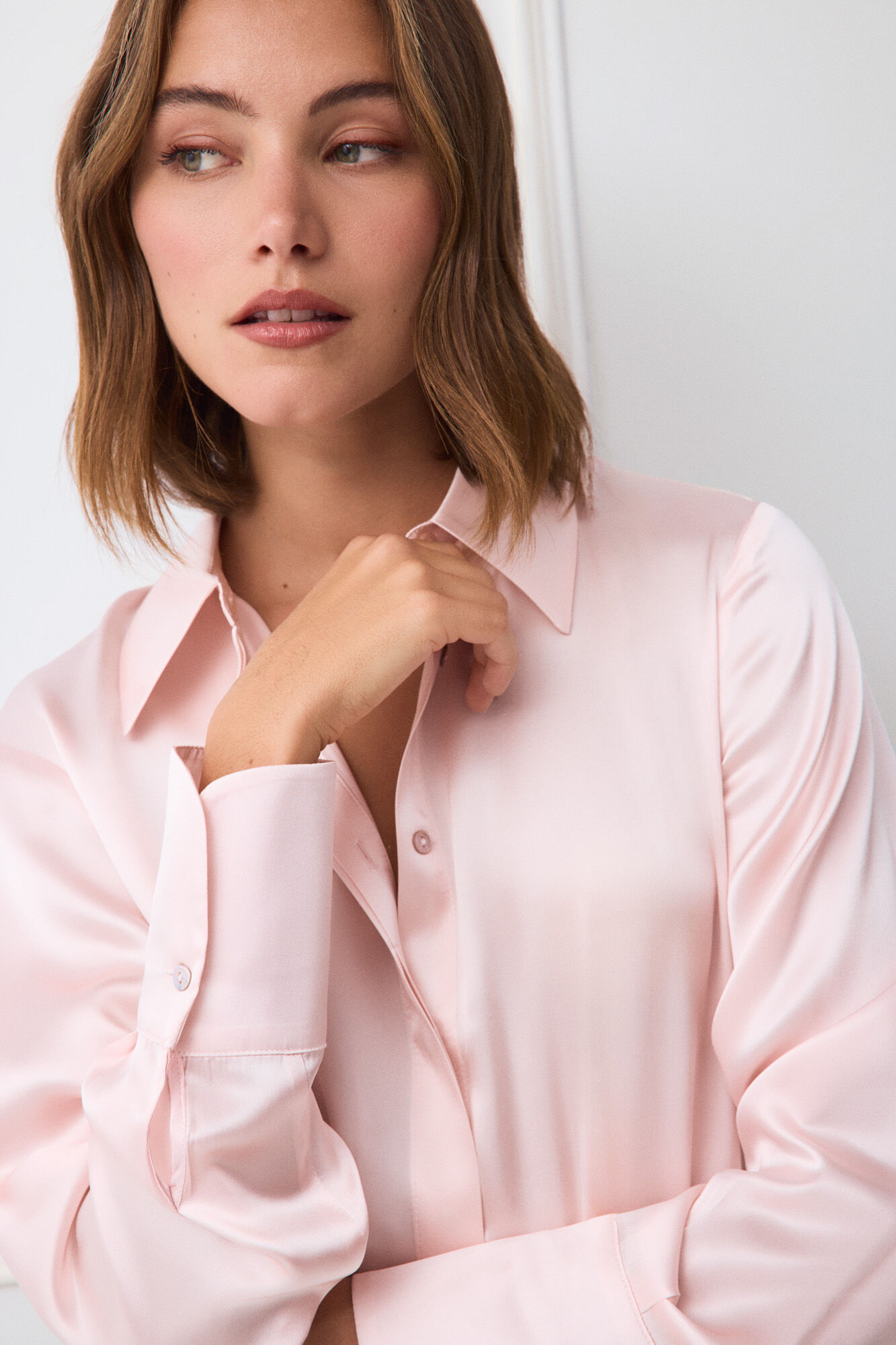 TFP by Tamara Falc&oacute; Plain silk shirt